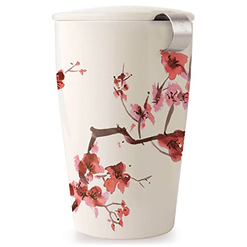 Loose Leaf Tea Infuser - Double-Walled Ceramic Kati Cup, Removable Stainless