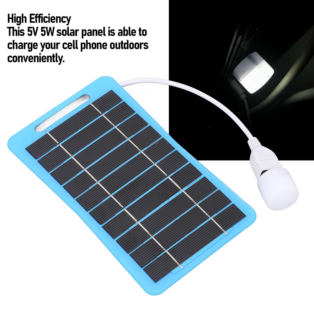 Solar Charger Panel Foldable - Polycrystalline Silicon Solar Panels 5W5V USB