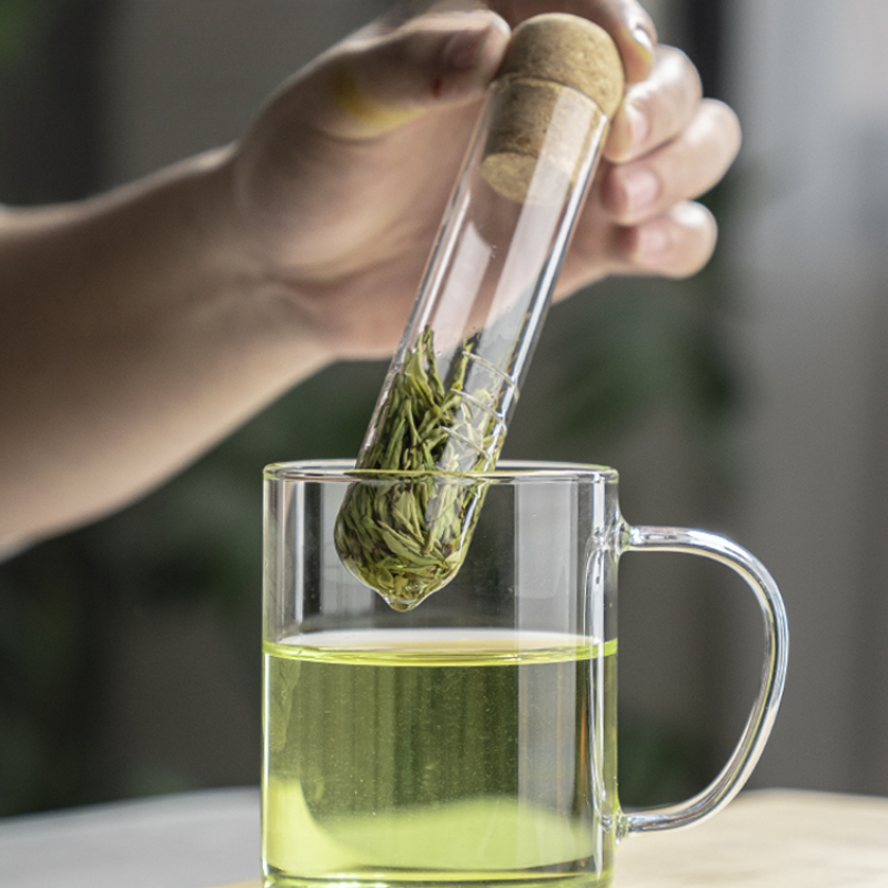 Loose Leaf Tea Infuser - 1pc Portable Glass Test Tube Tea