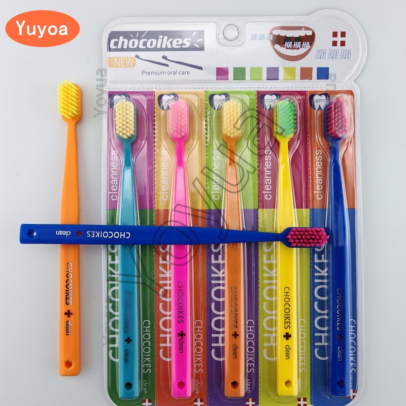 Bamboo Toothbrush Set - 50pcs Ultra Soft Toothbrush Colored Men
