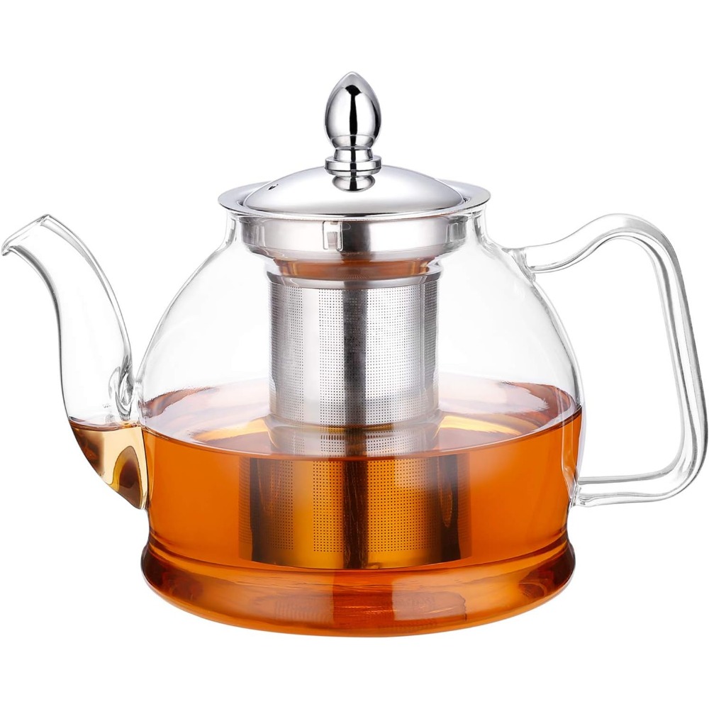 Loose Leaf Tea Infuser - 1000ml Glass Teapot with Removable Infuser,