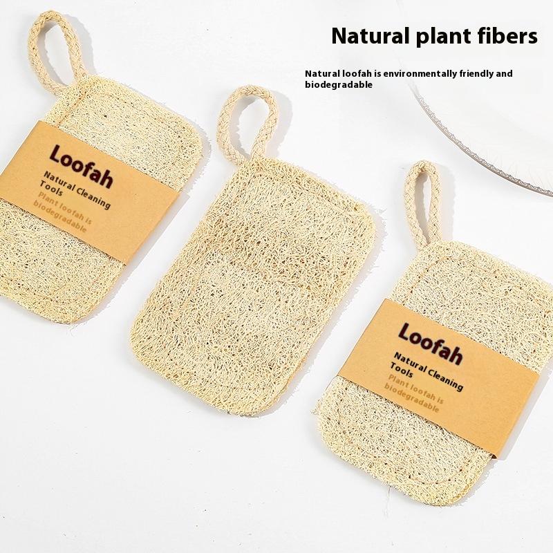 Natural Loofah Scrub Pad 6Pcs  - Dish Brush Bamboo recension och pris