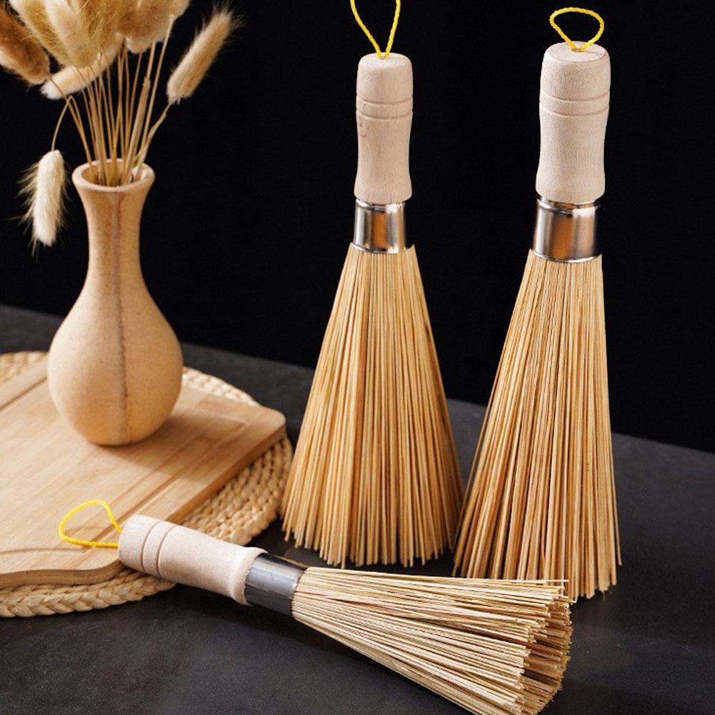 Natural Bamboo Pot Brush Long  - Dish Brush Bamboo recension och pris