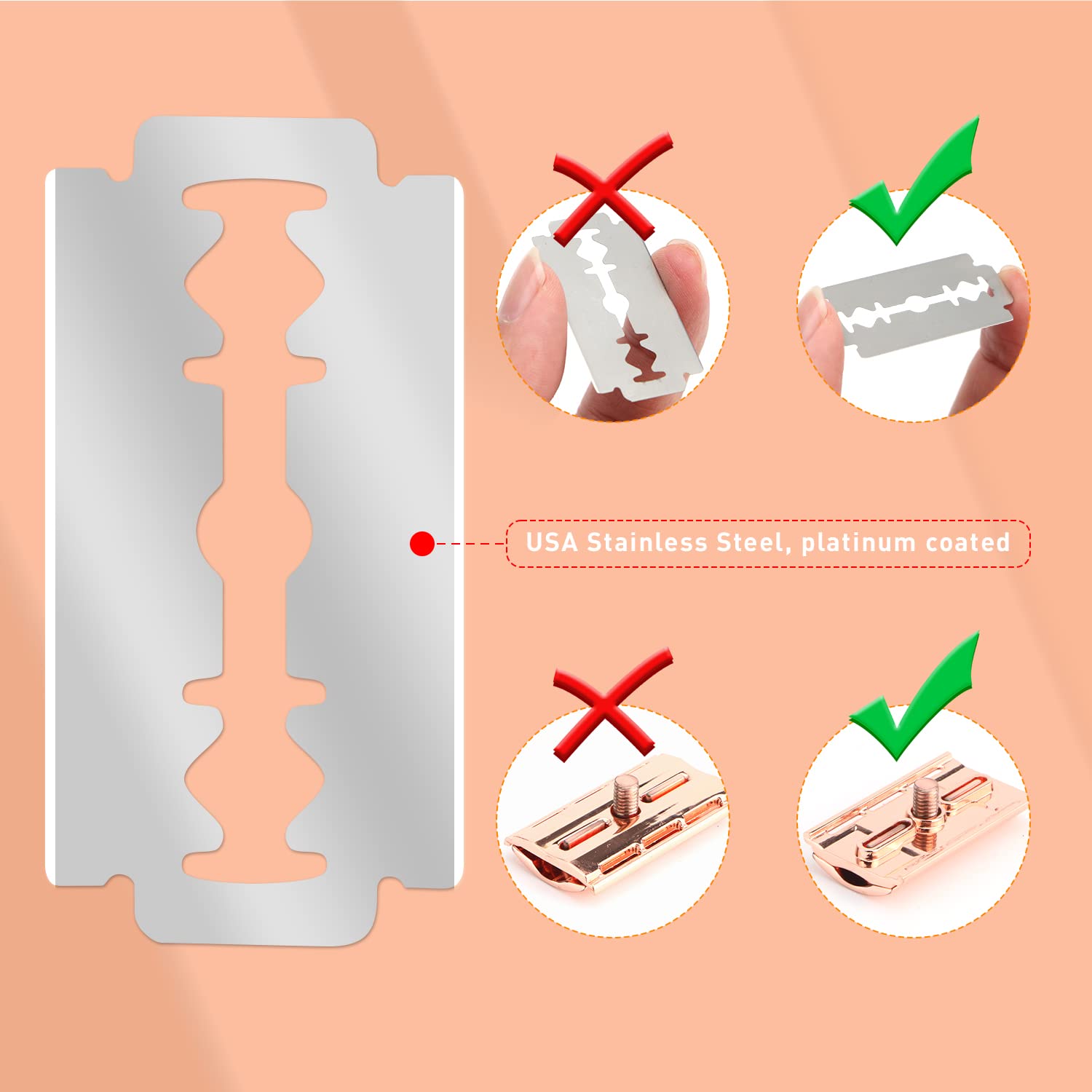 Reusable Double Edge Safety Ra - Safety Razor Handle recension och pris
