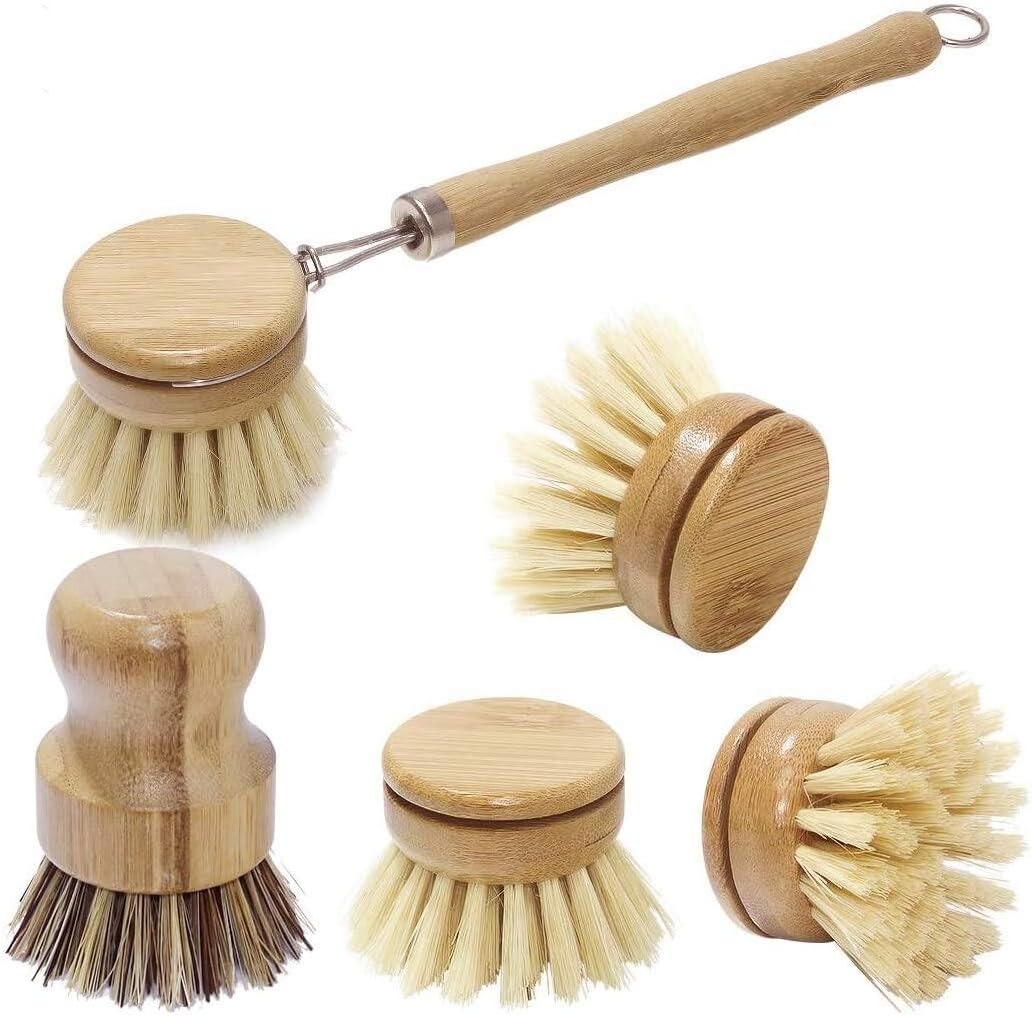 Bamboo Dish Scrub Brushes, Kit - Dish Brush Bamboo recension och pris