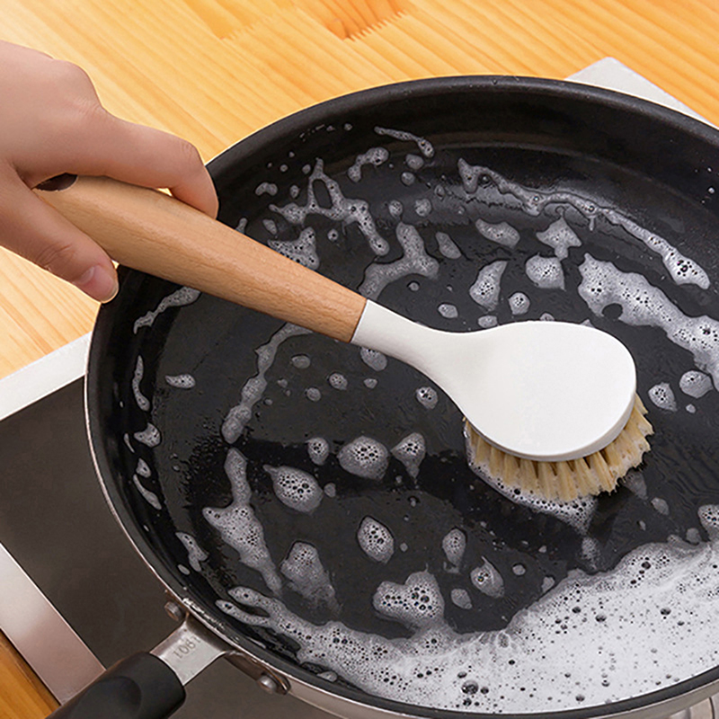 Kitchen Cleaning Brush Natural - Dish Brush Bamboo recension och pris