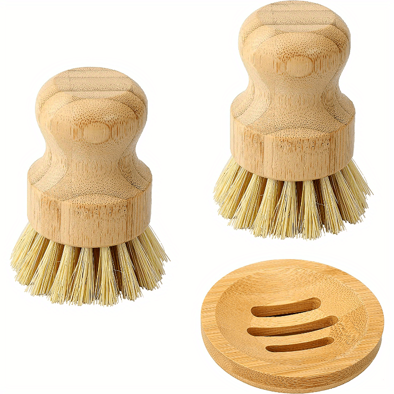 1 Set Bamboo Dish Scrub Brush  - Dish Brush Bamboo recension och pris