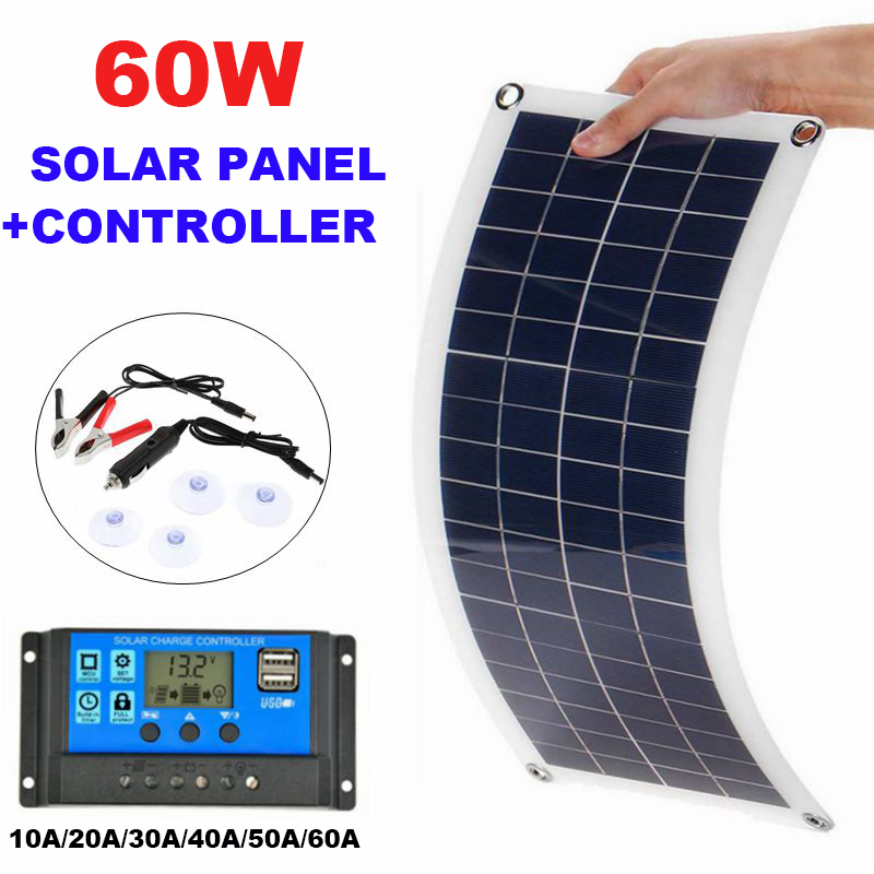 Solar Panel Solar Charger 100W - Solar Charger Panel Foldable recension och pris