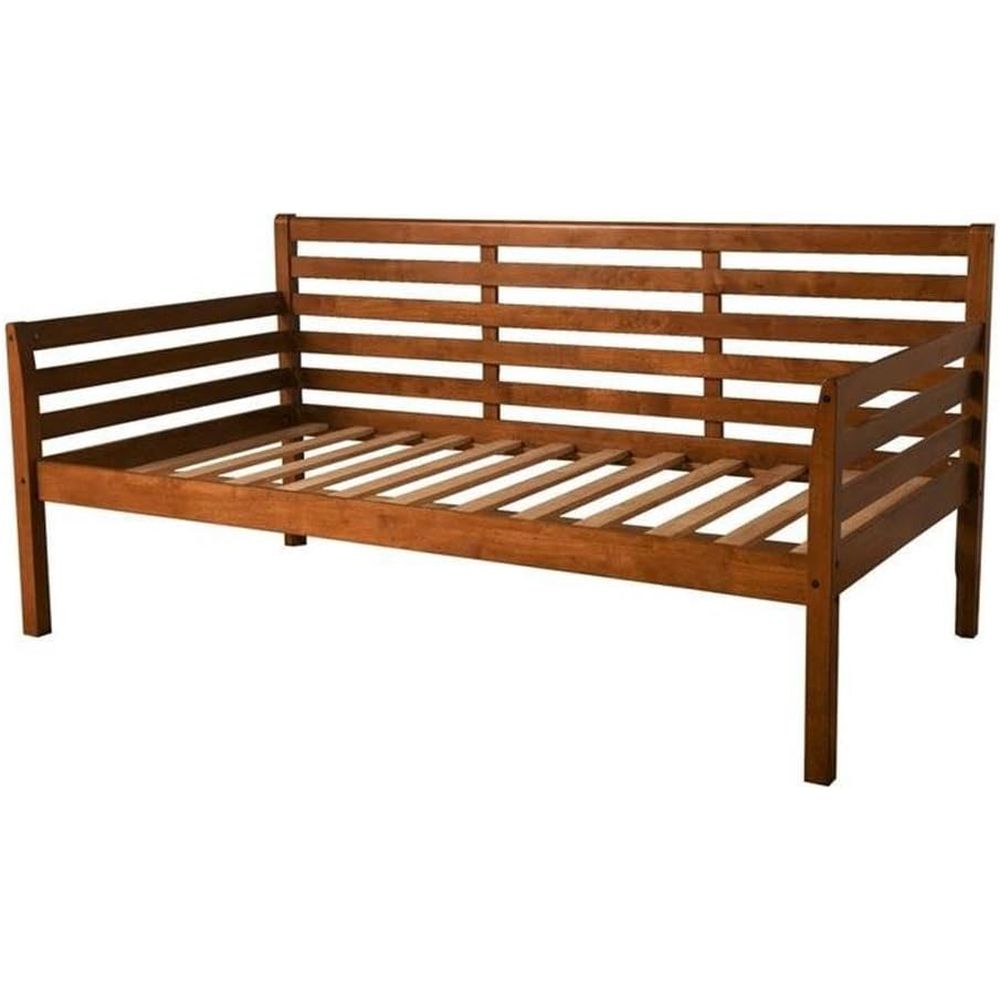 Twin Daybed in Medium Brown, S - Sustainable Living Home recension och pris