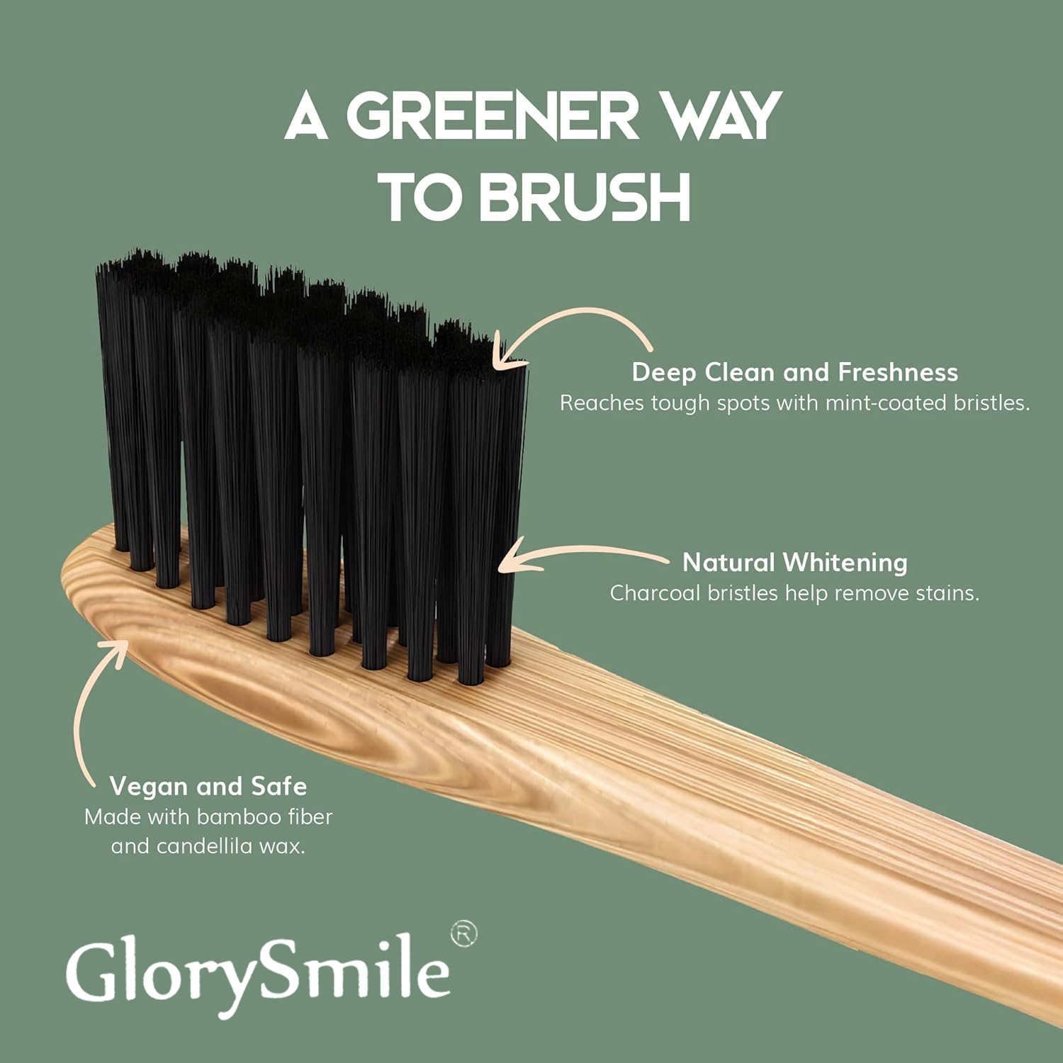 1/4 Pcs Bamboo Toothbrushes -  - Bamboo Toothbrush Set recension och pris