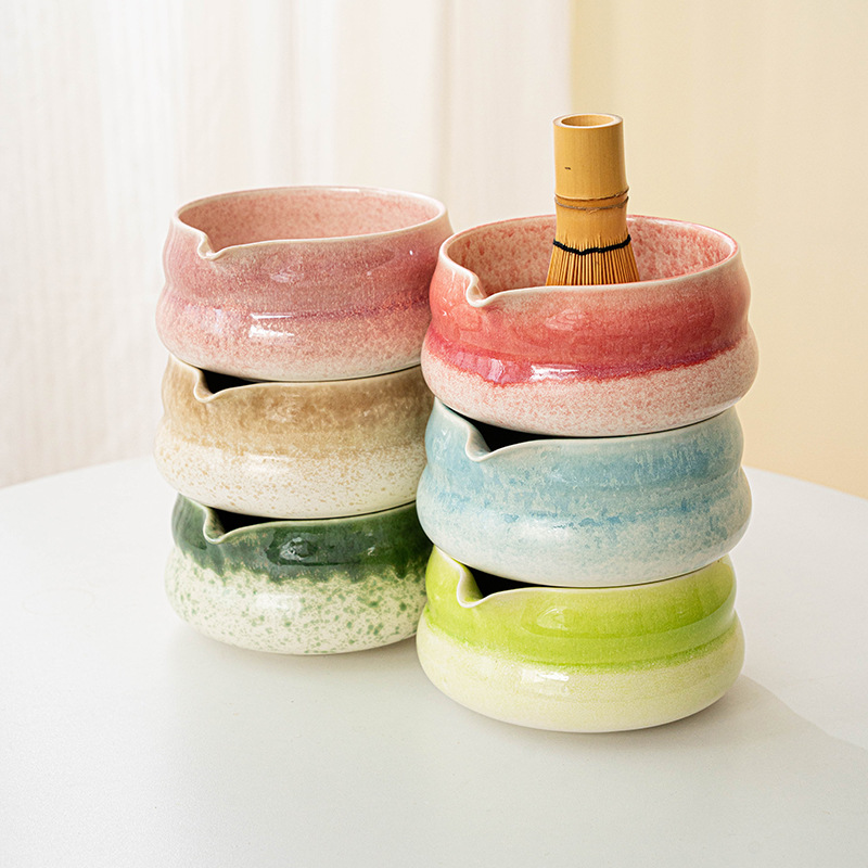 Matcha bowl Ceramic Matcha Gre - Dish Brush Bamboo recension och pris