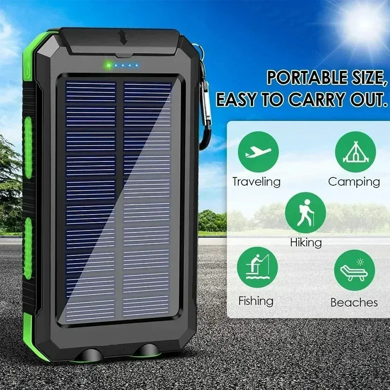 Lenovo 50000mAh Solar Power Ba - Solar Charger Panel Foldable recension och pris