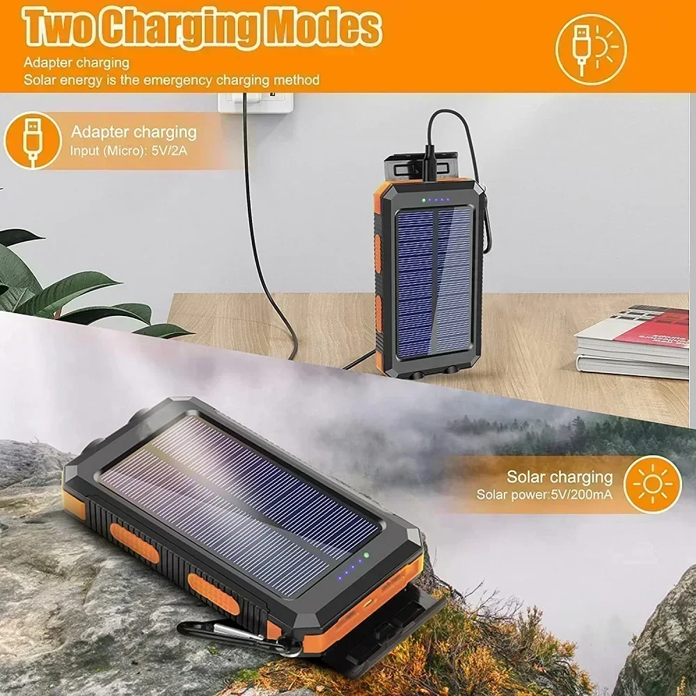 Lenovo 50000mAh Solar Power Ba - Solar Charger Panel Foldable recension och pris