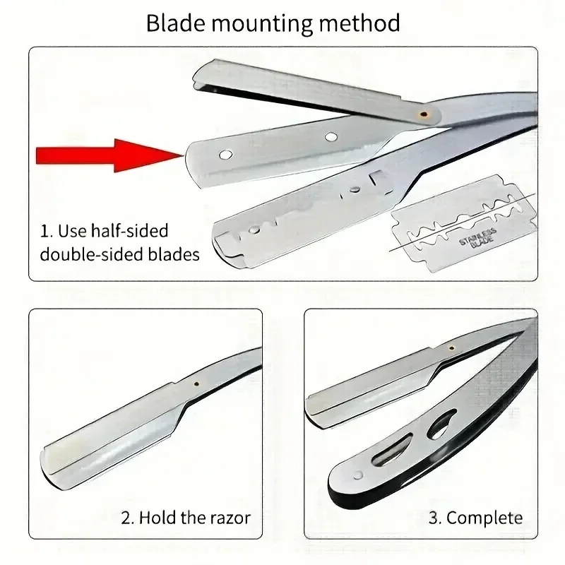 Hair Removal Knife Men Shaves  - Safety Razor Handle recension och pris