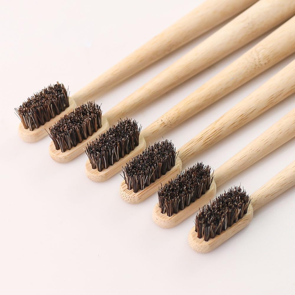 5Pcs Horsehair Bamboo Toothbru - Bamboo Toothbrush Set recension och pris