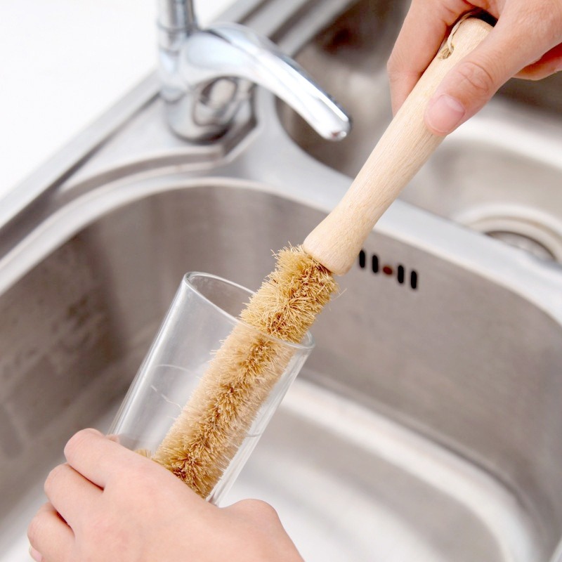 Kitchen Cleaning Brush Natural - Dish Brush Bamboo recension och pris