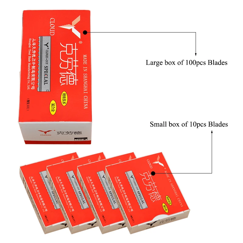 Meisha 50/100pcs Safety Hair T - Safety Razor Handle recension och pris