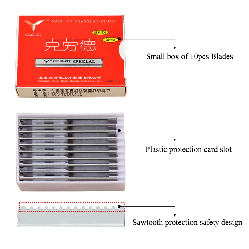 Meisha 50/100pcs Safety Hair T - Safety Razor Handle recension och pris