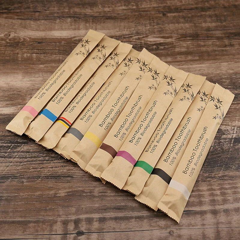 Random Color 5/10pcs Bamboo To - Bamboo Toothbrush Set recension och pris