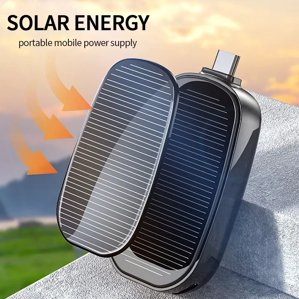 1200mAh Solar Mini Power Bank  - Solar Charger Panel Foldable recension och pris