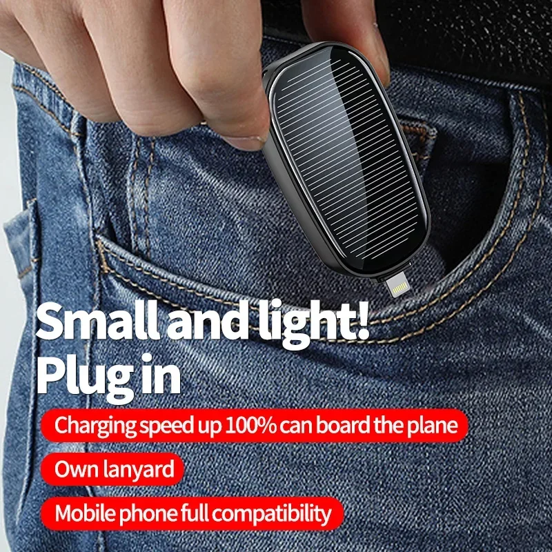 1200mAh Solar Mini Power Bank  - Solar Charger Panel Foldable recension och pris