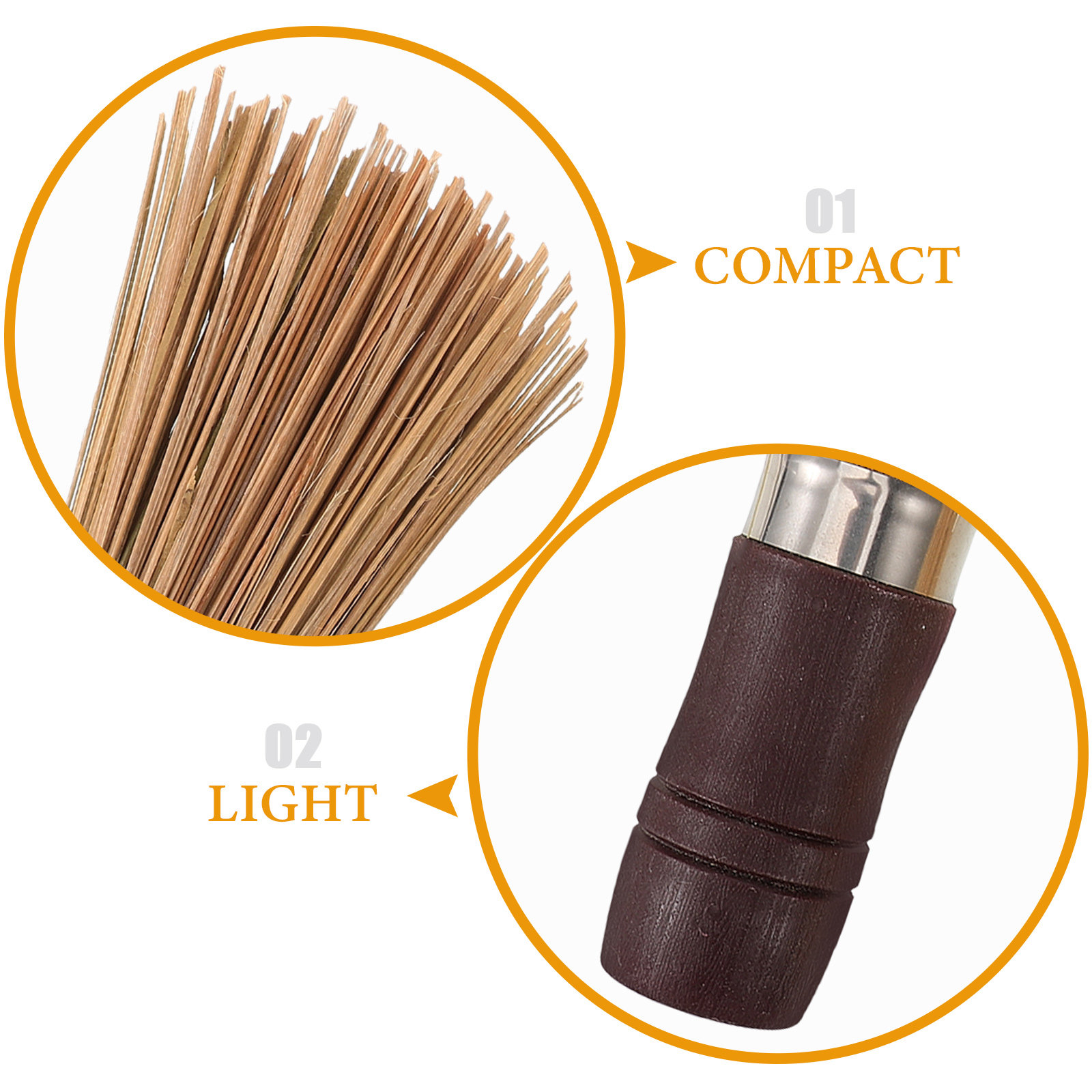 2Pcs Wooden Wok Brush Bamboo K - Dish Brush Bamboo recension och pris