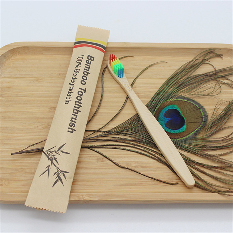 50/100Pcs Customisable Logo So - Bamboo Toothbrush Set recension och pris