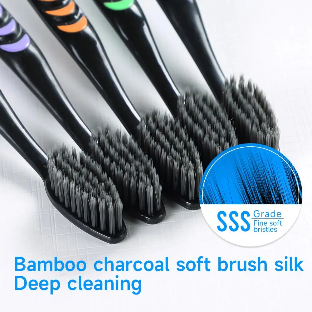 Bamboo Charcoal Soft Bristles  - Bamboo Toothbrush Set recension och pris