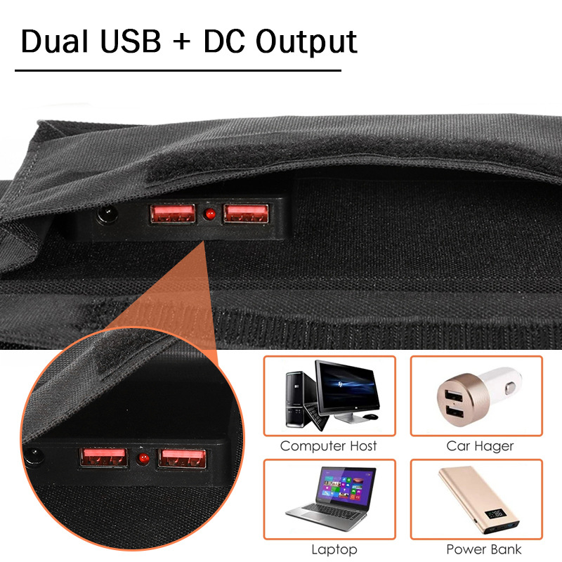 Outdoor Camping Hiking Foldabl - Solar Charger Panel Foldable recension och pris