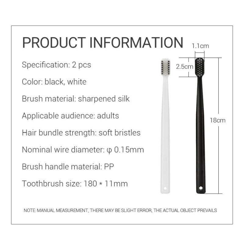 2-10PC Eco-Friendly Bamboo Cha - Bamboo Toothbrush Set recension och pris