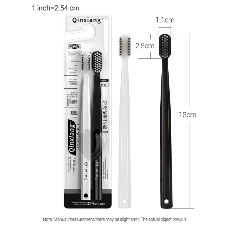 2-10PC Eco-Friendly Bamboo Cha - Bamboo Toothbrush Set recension och pris