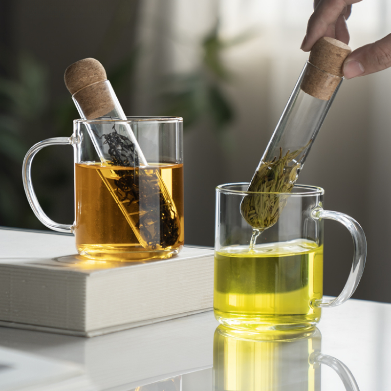 1pc Portable Glass Test Tube T - Loose Leaf Tea Infuser recension och pris