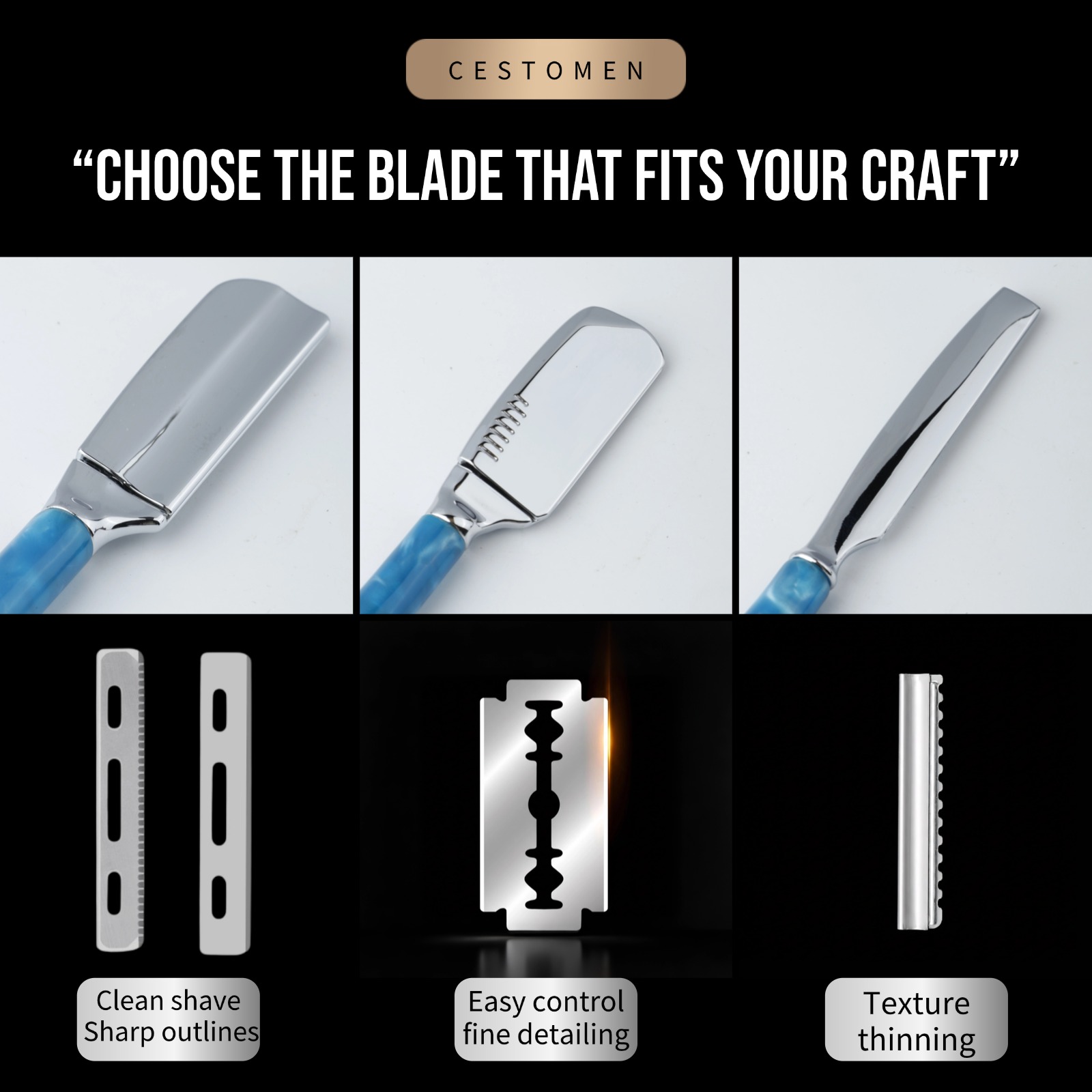 1Pcs Pro Resin Wood Handle Bar - Safety Razor Handle recension och pris