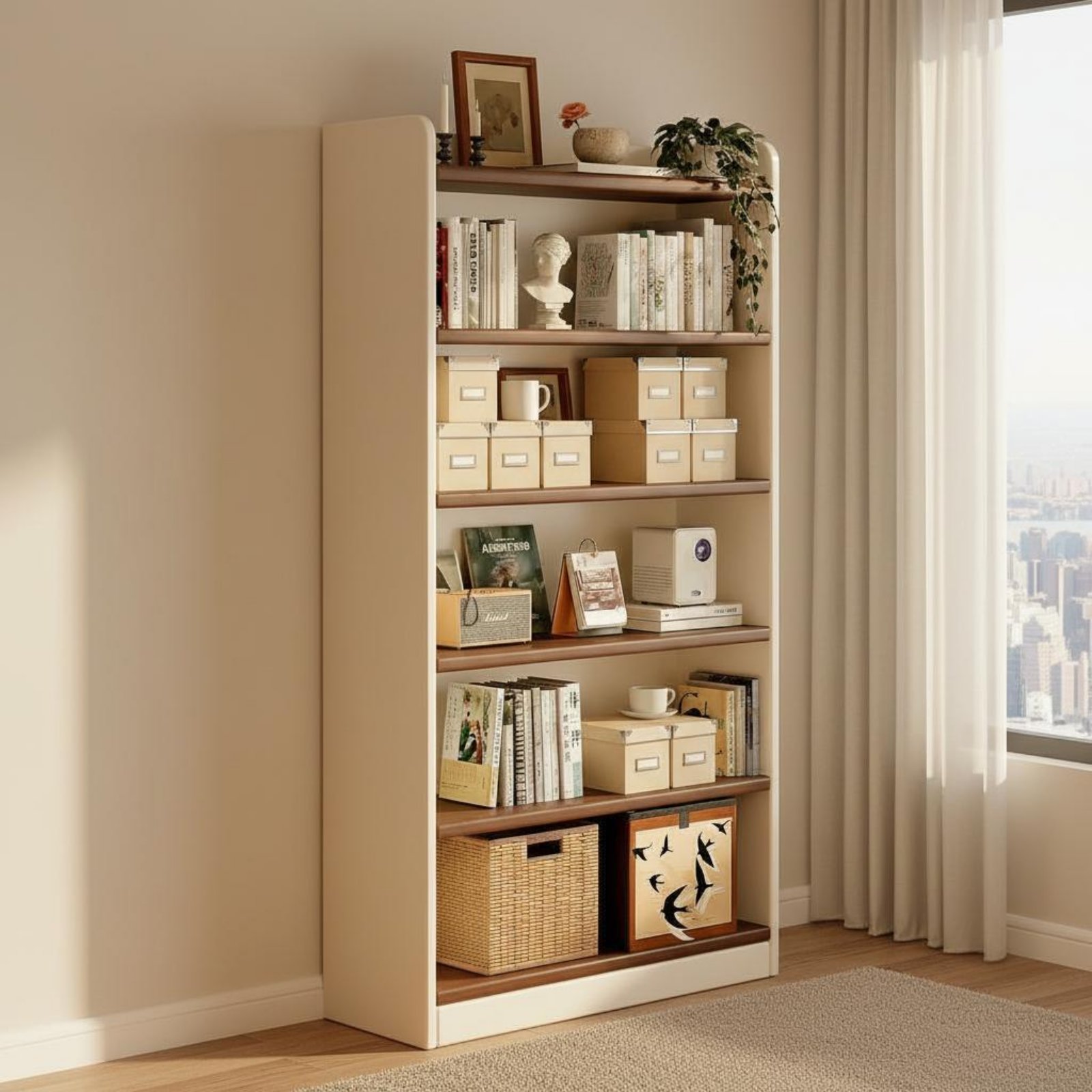 Multi-Tier Book Organizer Larg - Sustainable Living Home recension och pris