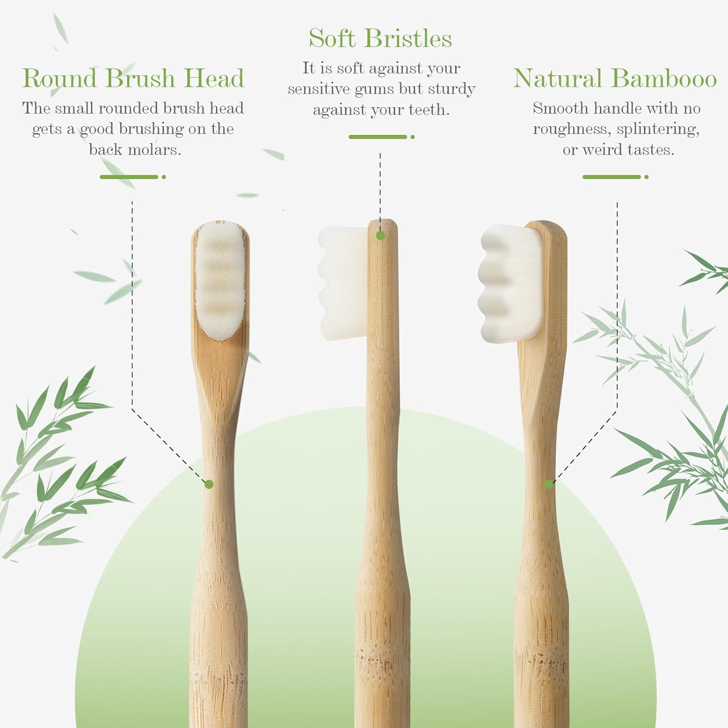 4 Pcs Micro-Nano Bamboo Toothb - Bamboo Toothbrush Set recension och pris