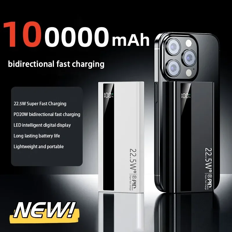 20000mAh Power Bank Fast Charg - Solar Charger Panel Foldable recension och pris