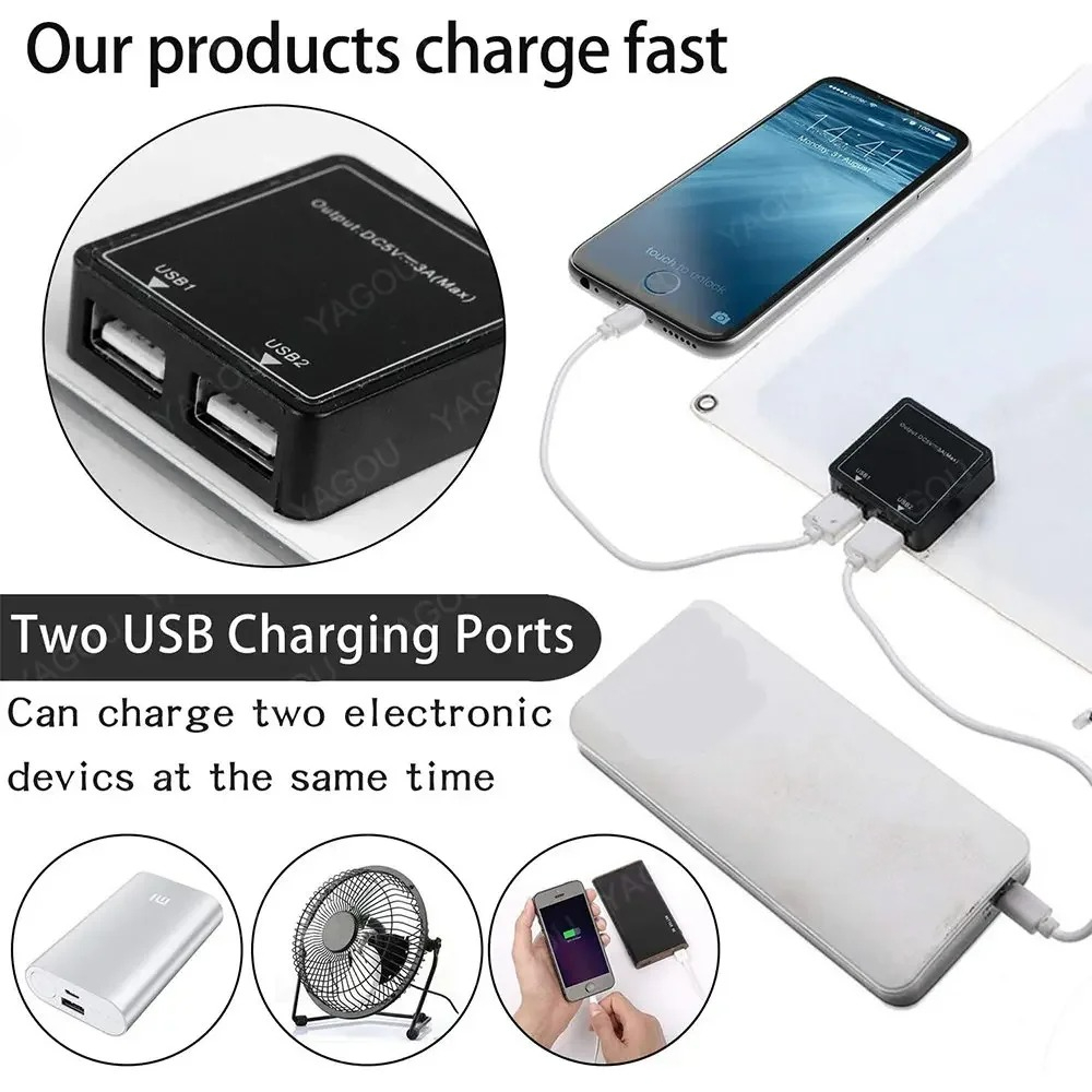 Self Mountable High Speed Dual - Solar Charger Panel Foldable recension och pris