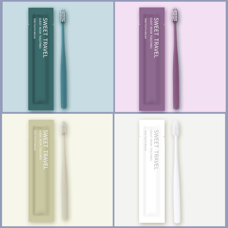 100Pcs Disposable Toothbrush T - Bamboo Toothbrush Set recension och pris
