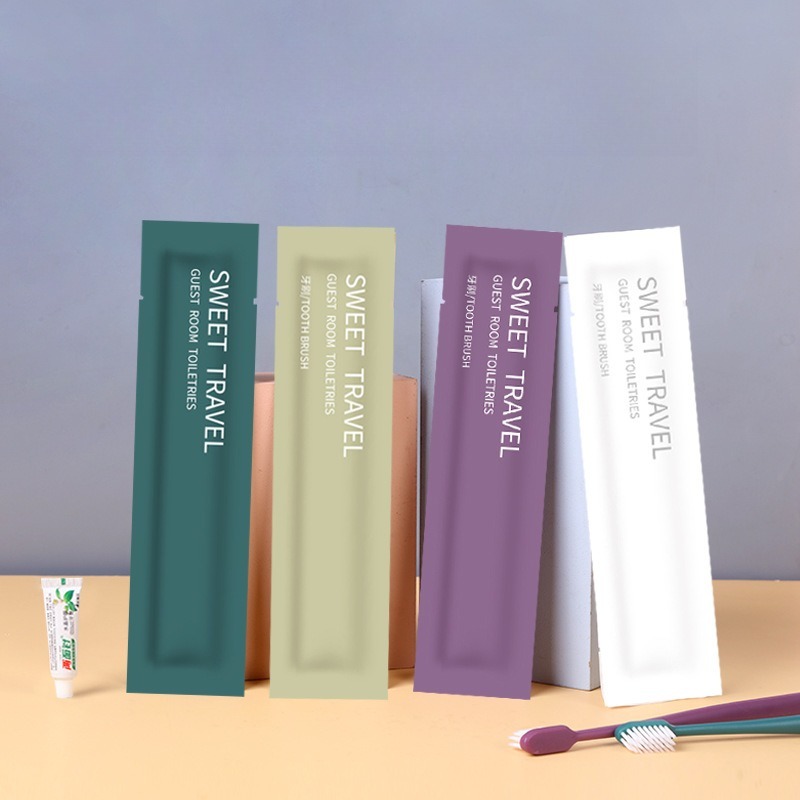 100Pcs Disposable Toothbrush T - Bamboo Toothbrush Set recension och pris